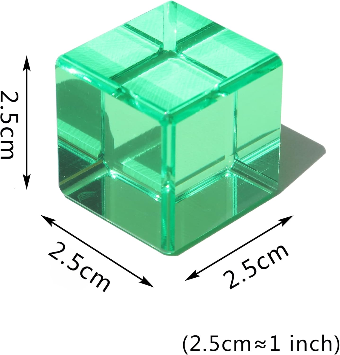 Rainbow Crystal Acrylic Cubes Children Learning Color Light Shadow Toy, Stacking Gem Blocks Sensory Building Blocks for Kids(64PCS)… - Image 2