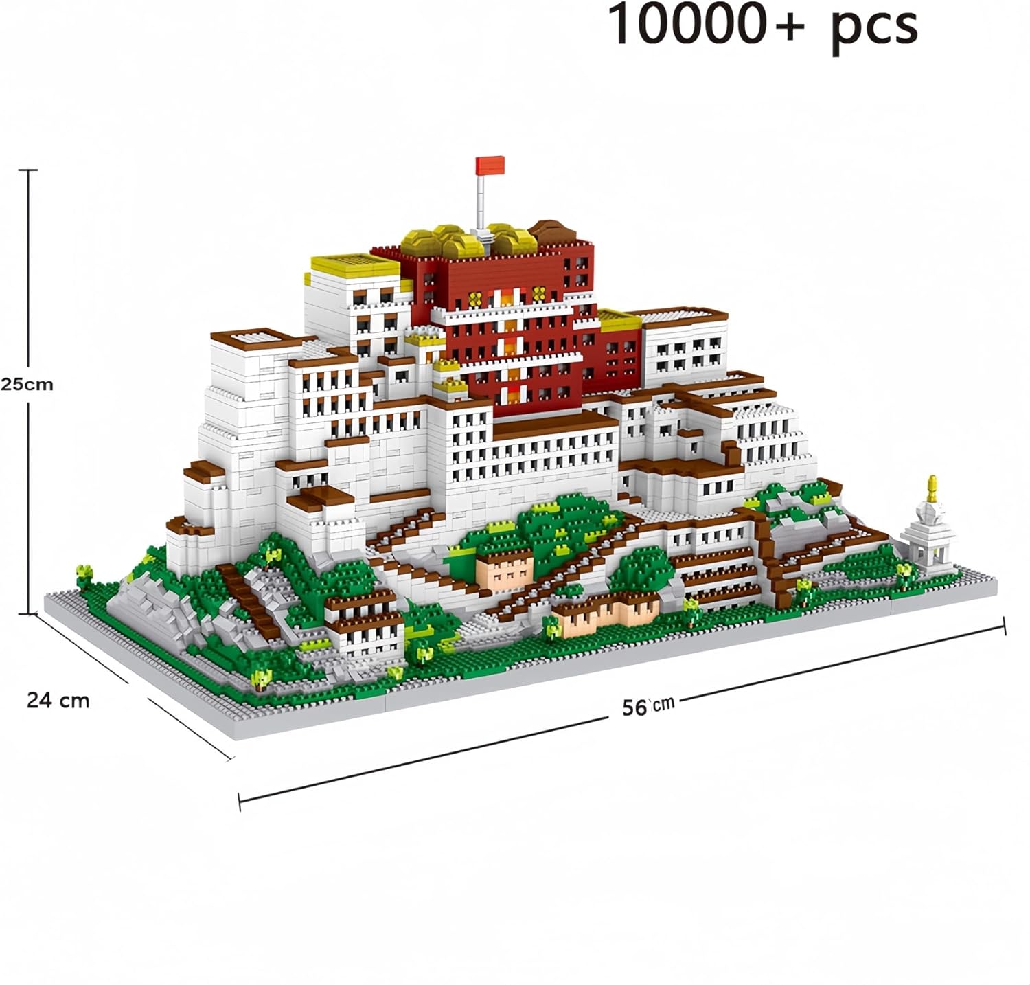10000pcs Bricks Potala Palace 3D Plastic Model Architecture Micro Bricks for Adults Building Blocks Toy Kits Assemble Decoration - Image 2